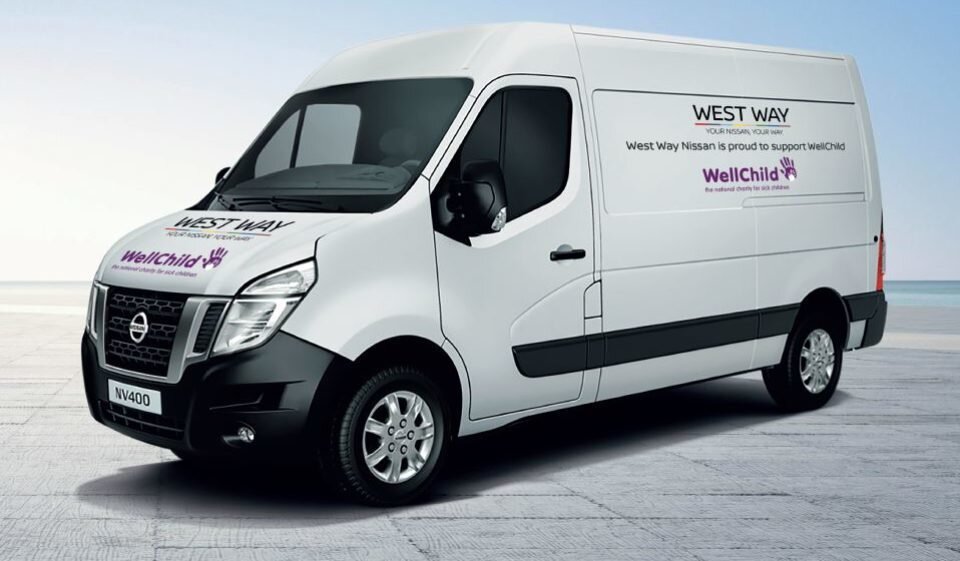 WellChild's partnership with West Way Nissan branded van