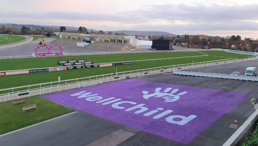 WellChild's biggest ever logo at The Cheltenham Festival 2021