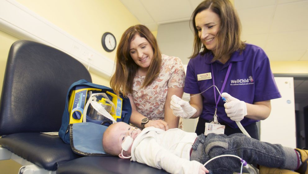 Belfast WellChild Nurse with family