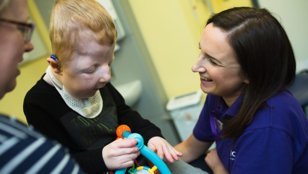 WellChild nurse with child