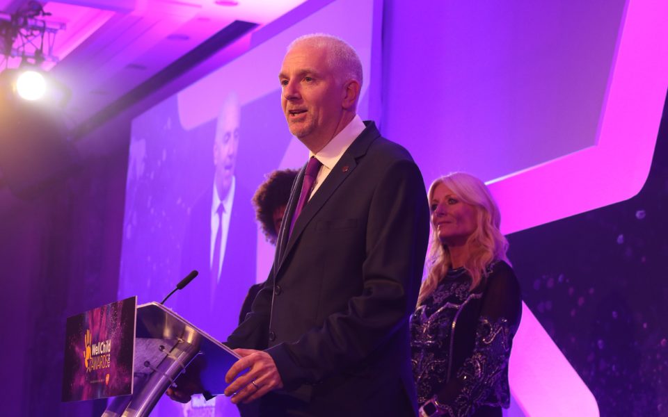 CEO Colin Dyer speaking at the 2019 WellChild Awards