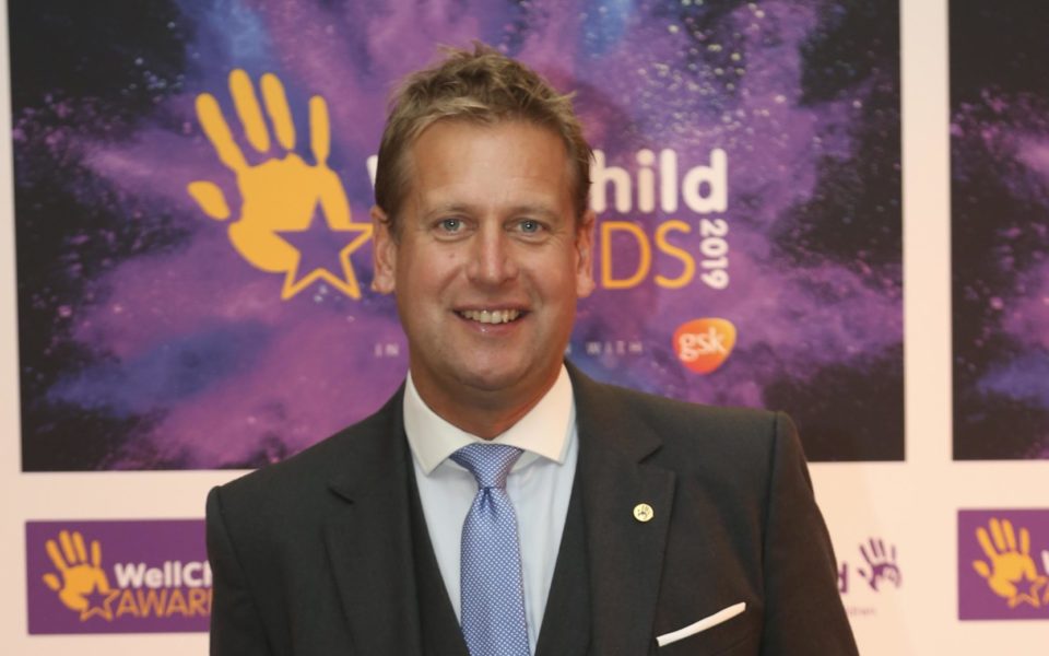 Ed Chamberlin at the 2019 WellChild Awards