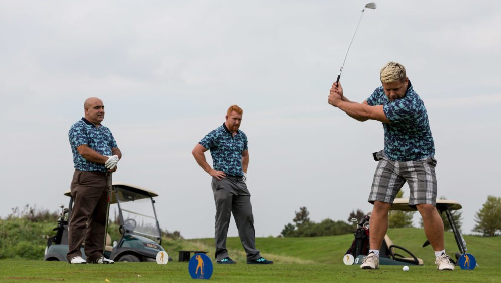 Players at WellChild golf day