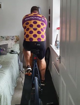 WellChild Step Up Challenge cyclist