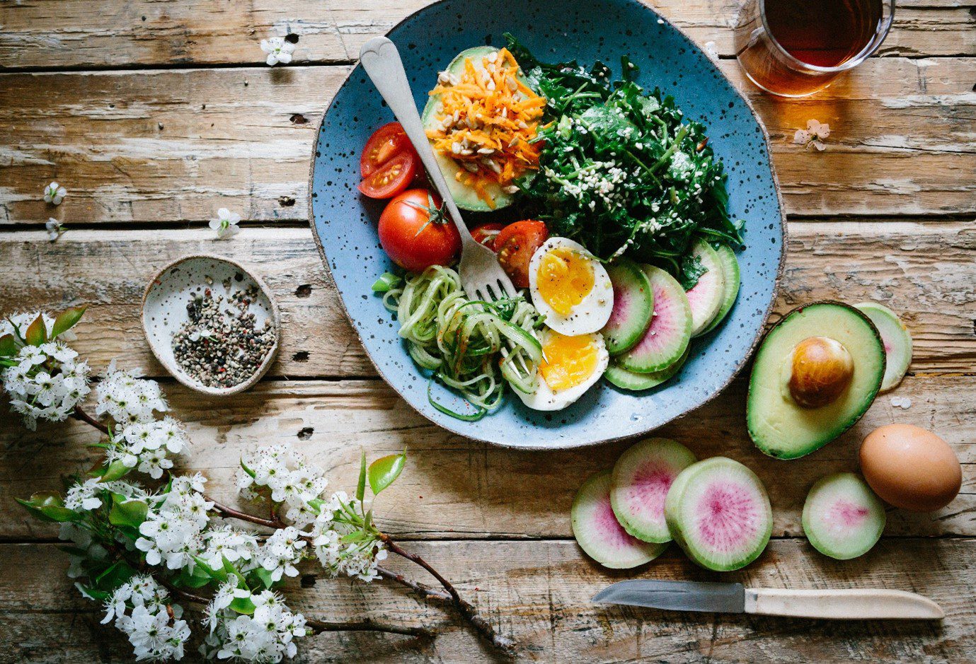 healthy salad on a table