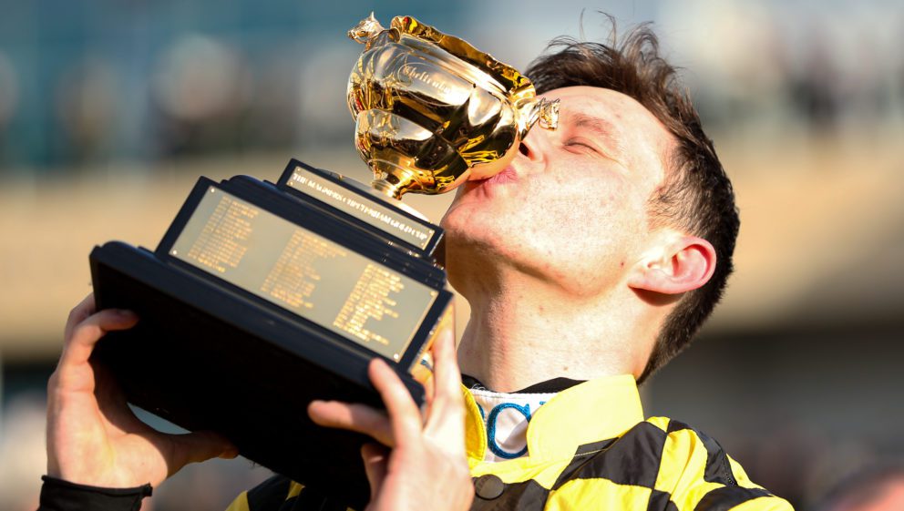 Gold Cup winning Jockey with the 2020 Gold Cup