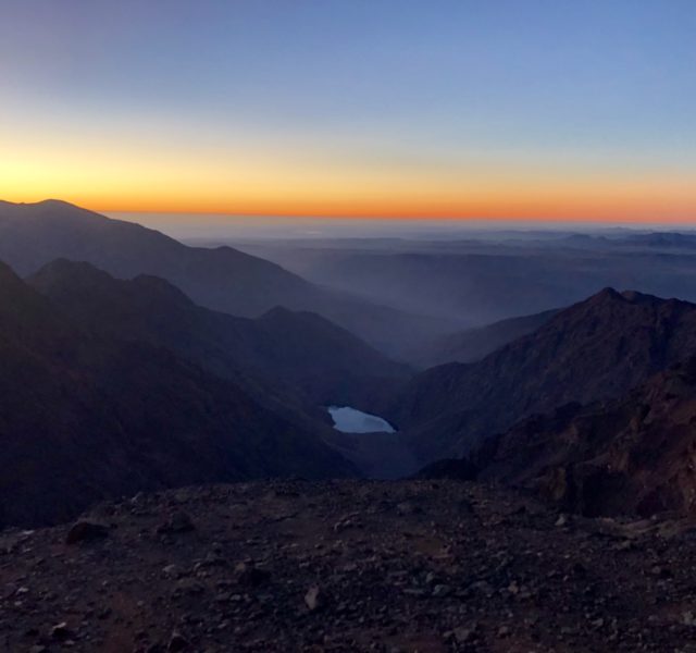 View from Mount Toubkal Trek