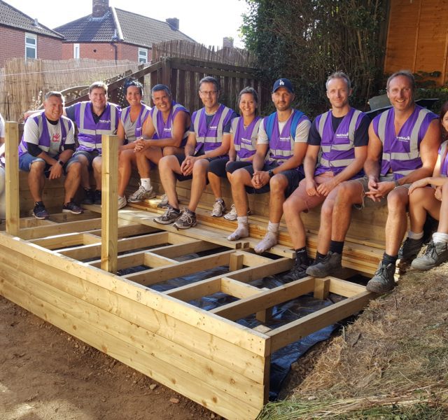 St James's Place volunteers on garden makeover project