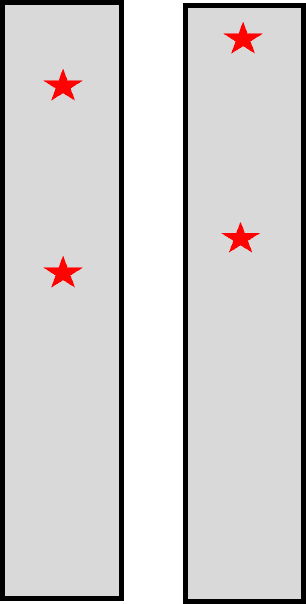 Diagram showing the drill placement on a steel U Channel for the Helping Hands fence post extender project