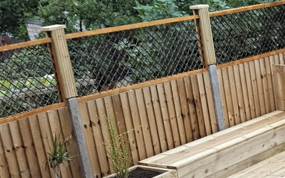 Fence extenders in place 2