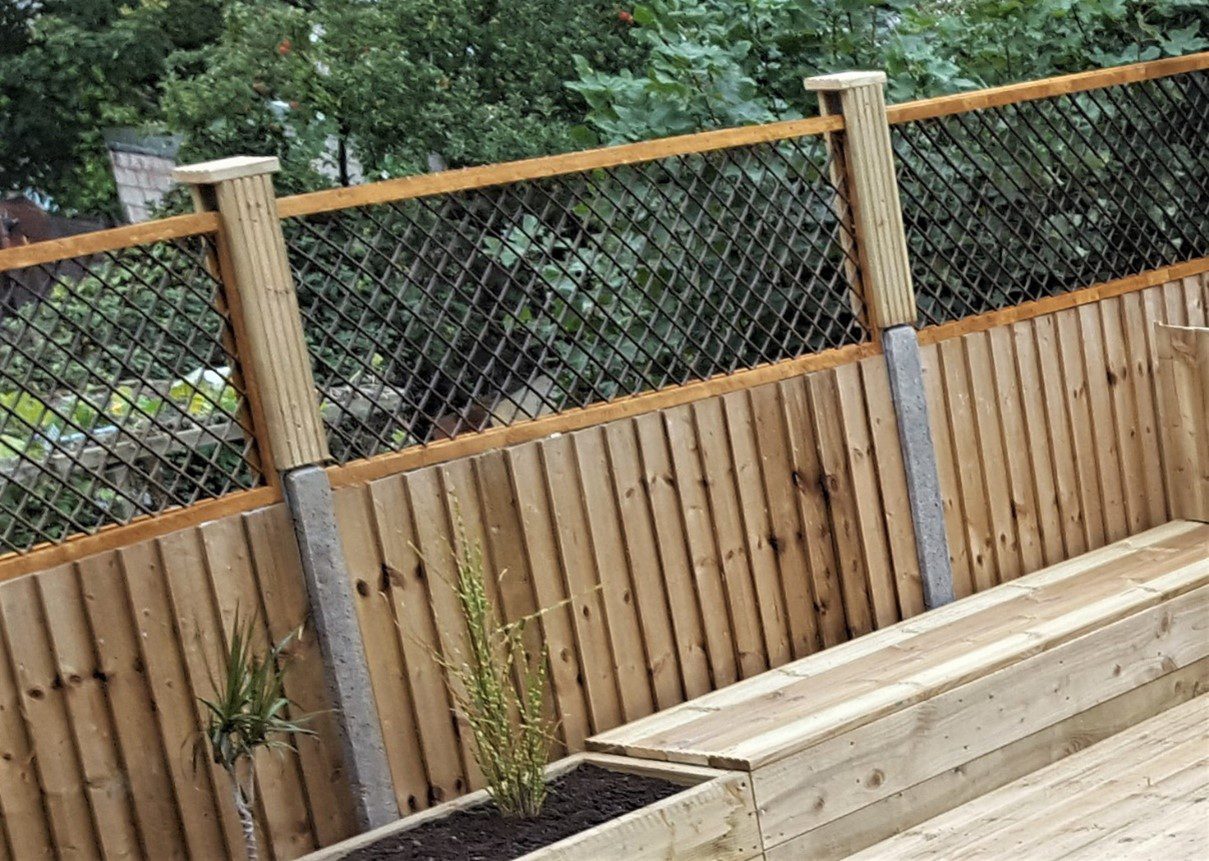 Fence extenders in place 2