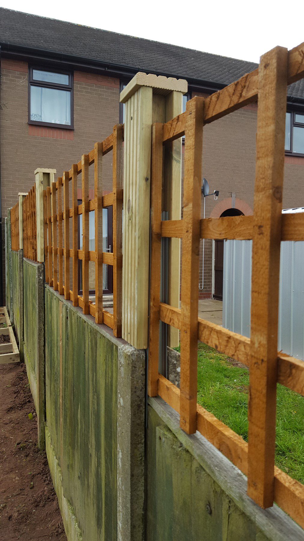 Fence extenders in place 1