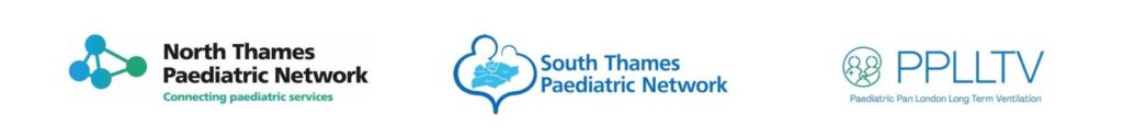 Logos: North Thames Paediatric Network, South Thames Paediatric Netword and PPLLTV (Paediatric Pan London Long Term Ventilation)