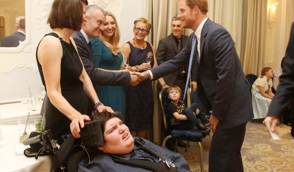 Craig Hatch meeting Prince Harry