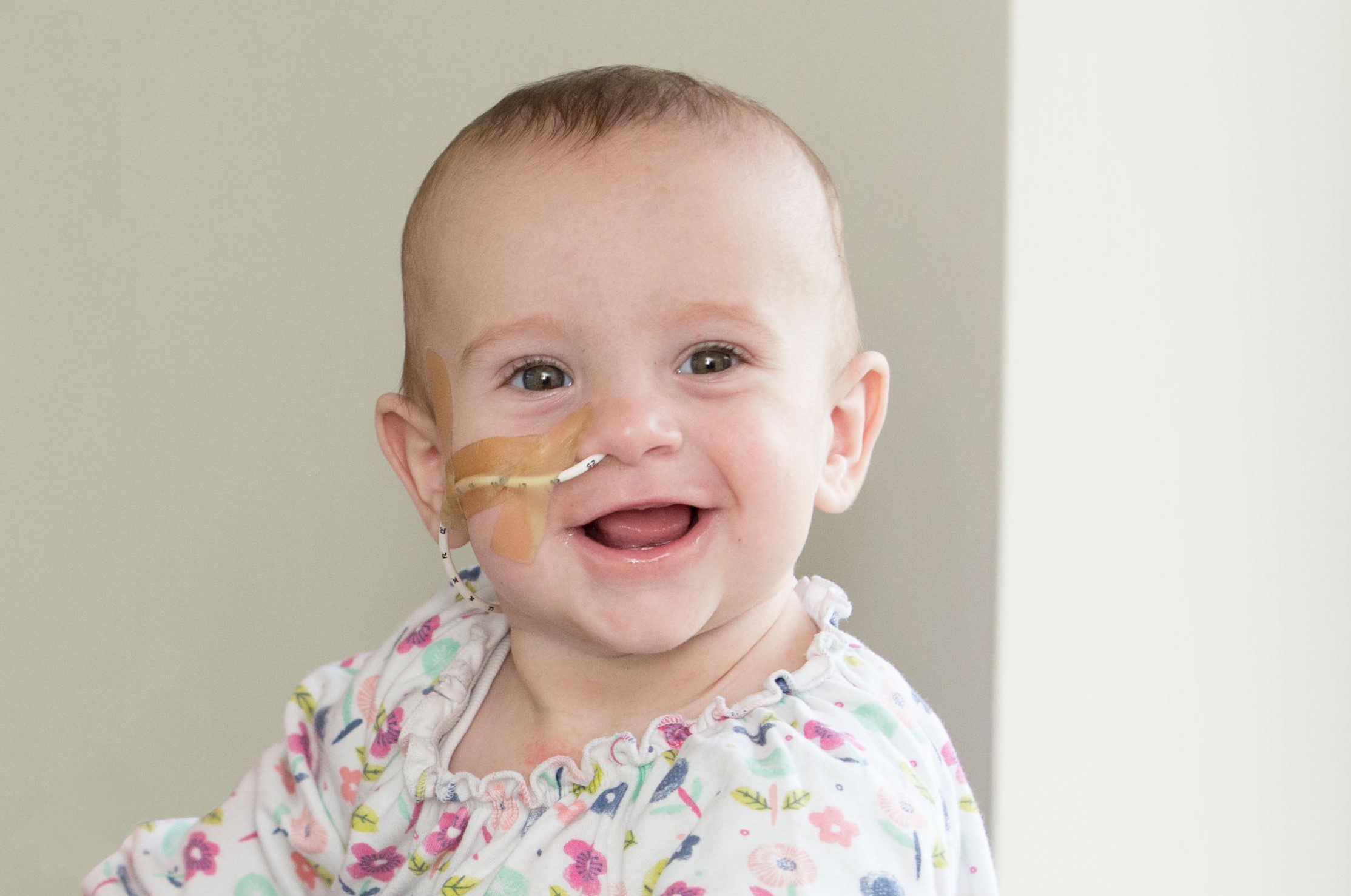 Baby Phoebe who is supported by WellChild Nurse Esther