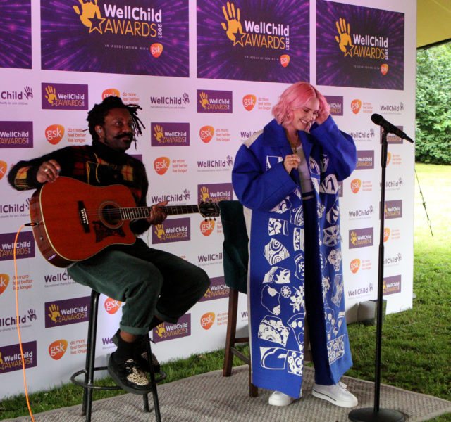 Anne-Marie performing at the 2021 WellChild Awards