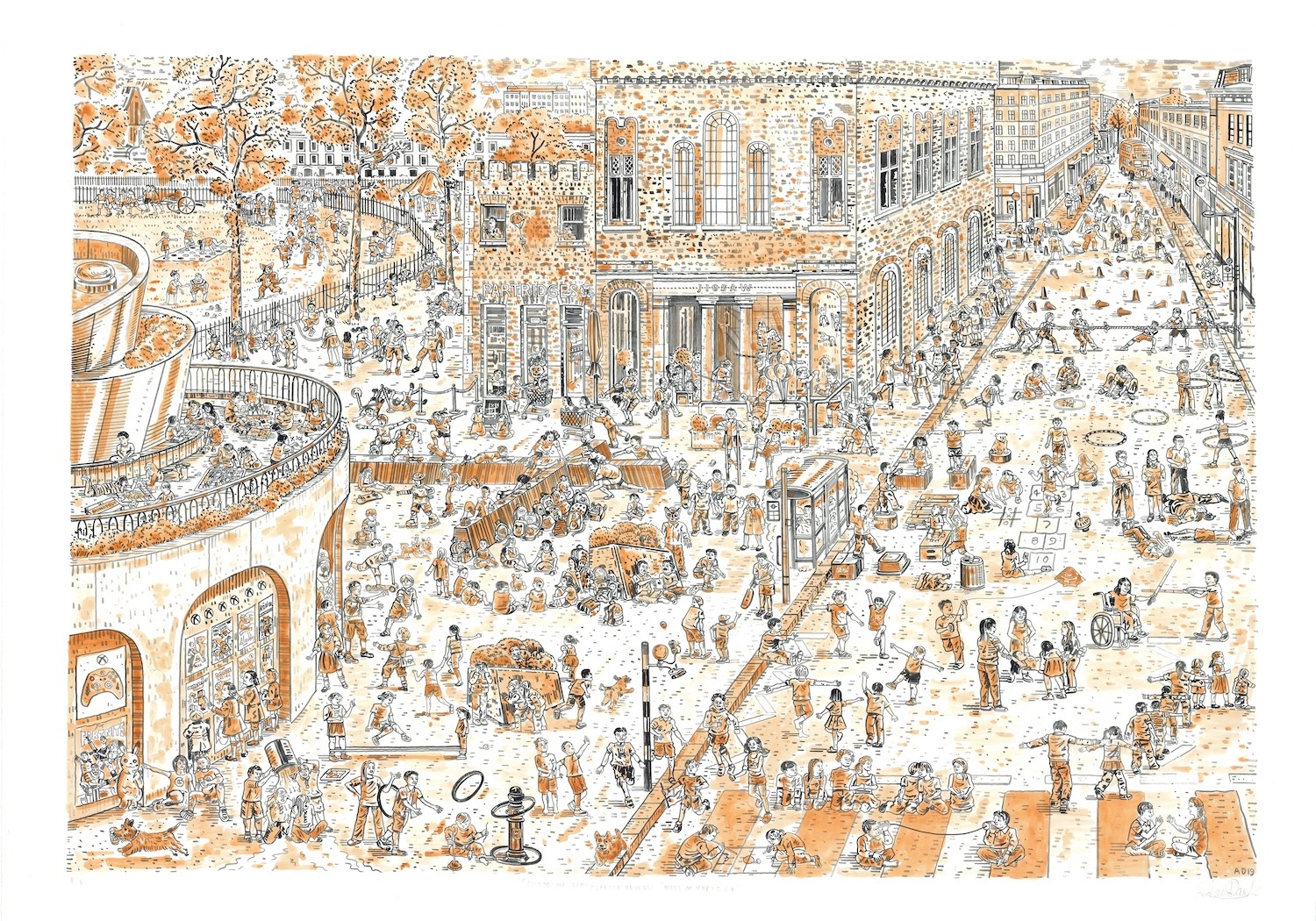 Adam Dant - Children's Games Duke of York Square