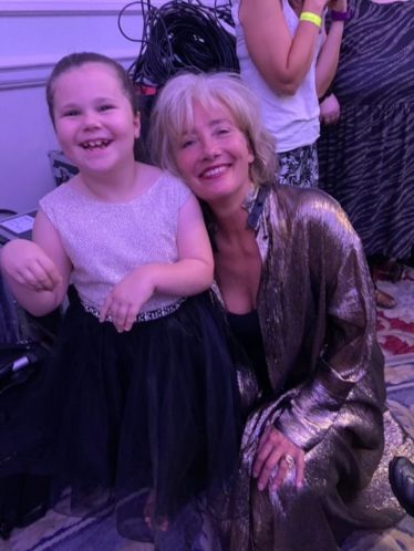 Maddison and Emma Thompson at the Icon event