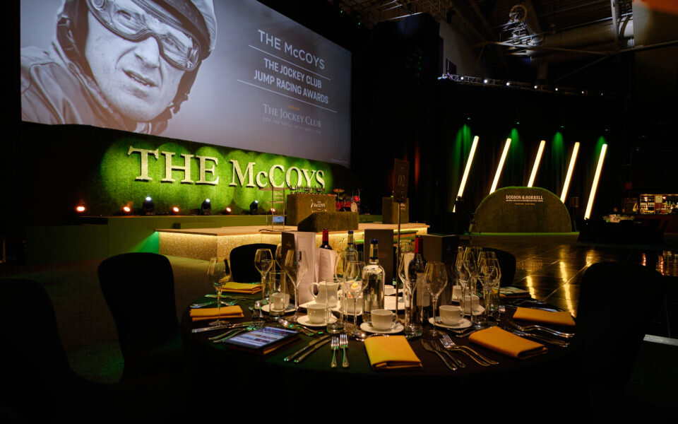 Photo of the tables at McCoy Awards before guests arrive