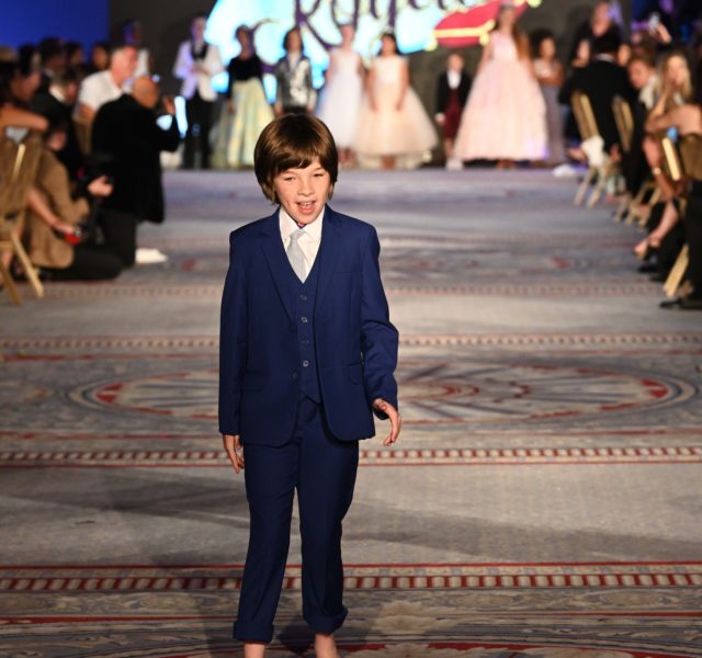 Noah on the catwalk at The Icon event