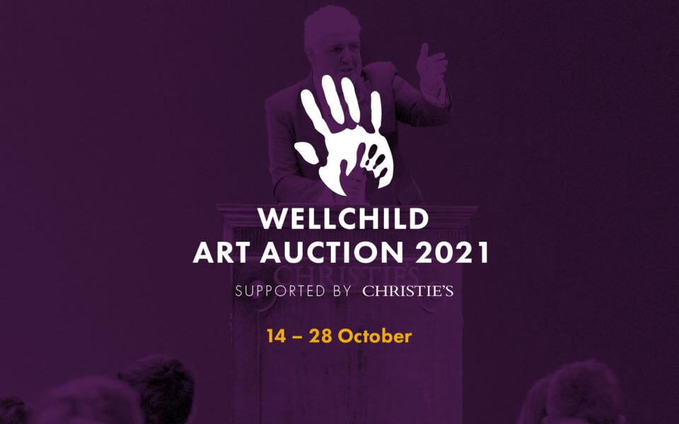 WellChild Art Auction 2021 logo on purple