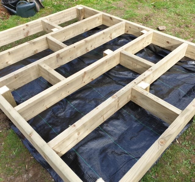 Decking stage 2, lorna's garden