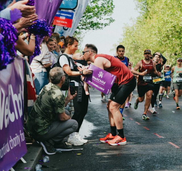 WellChild Runner with family London Marathon 2026