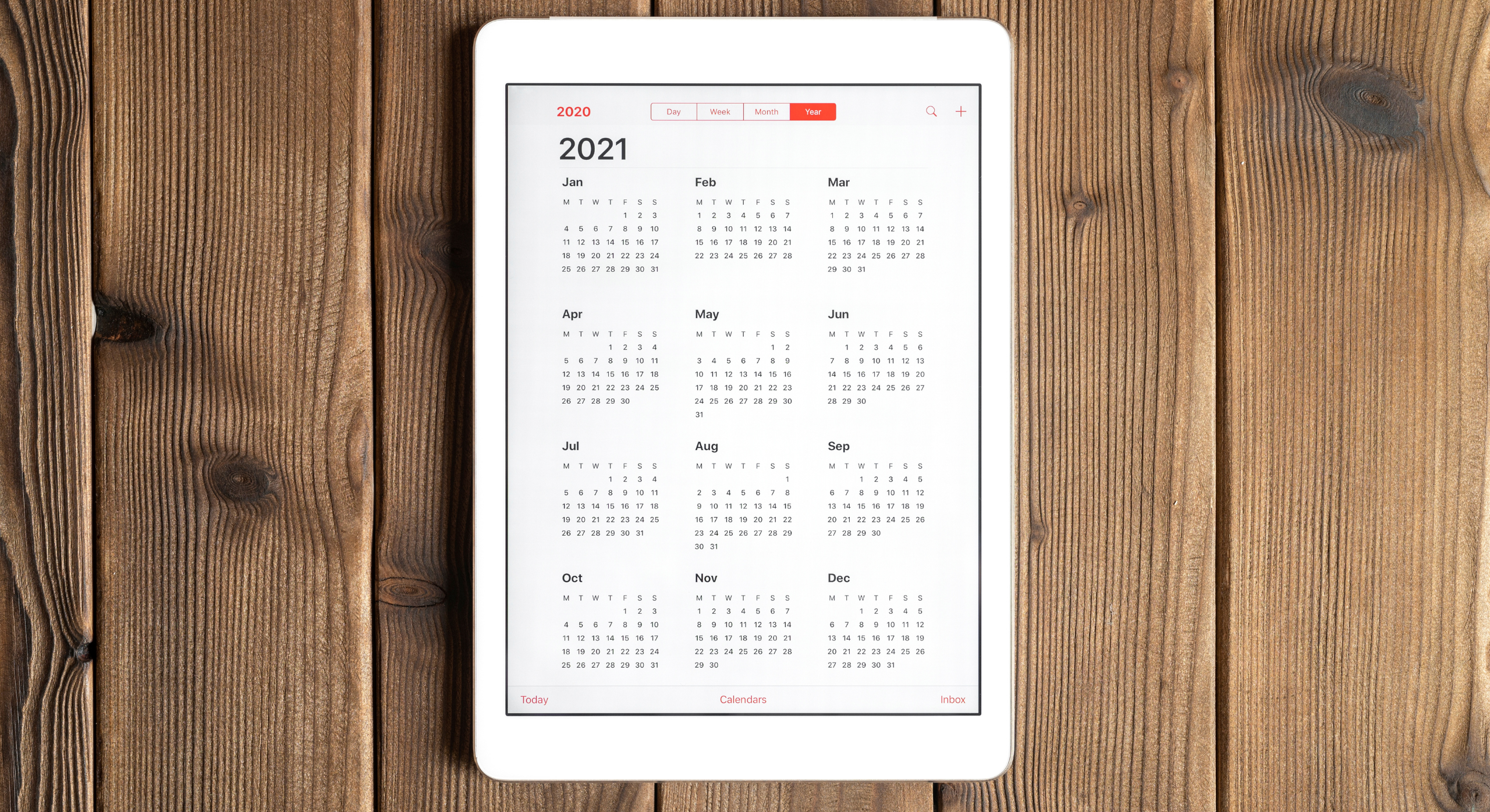 Phone calendar app